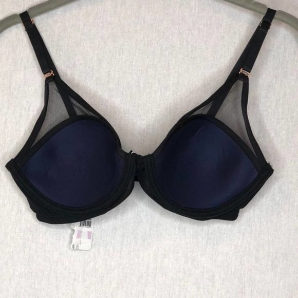 SKARLETT BLUE Bait Underwire T-shirt Bra In Black/night 32D - Picture 8 of 10
